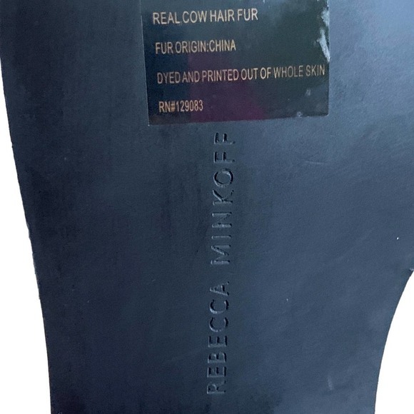 Rebecca Minkoff Leopard Print Sabeen Genuine Calf Hair Chelsea Boot NEW Size 7.5 - Picture 14 of 15